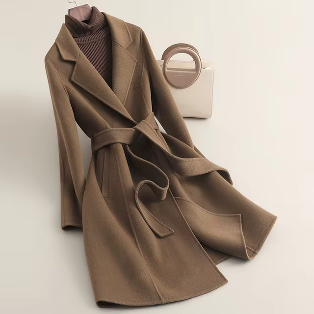 Vintage Wool Jacket Double-sided Cashmere Wool Coat