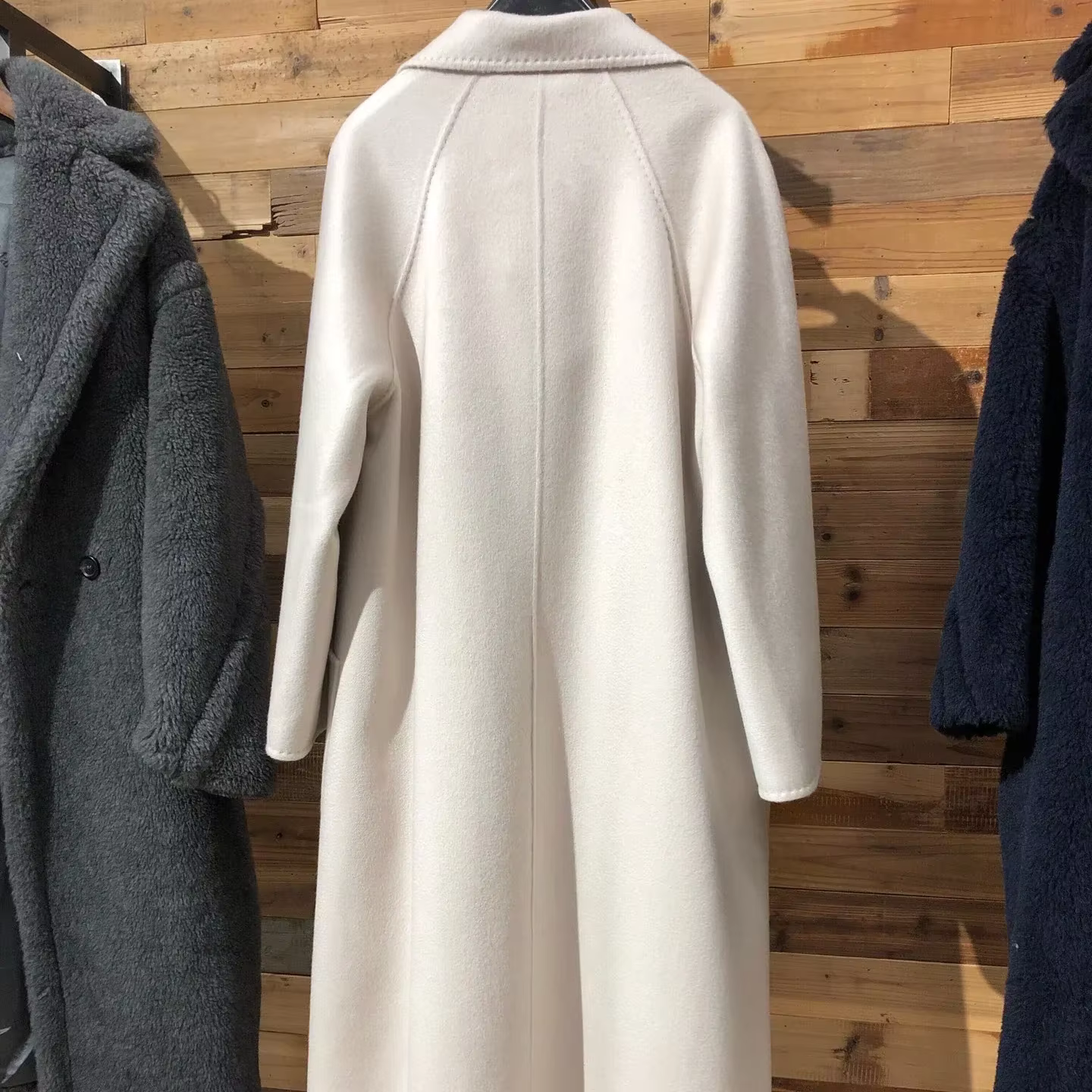 Top Quality Max Coat ,luxury Water Ripple Double-sided 100% Cashmere — detail 12