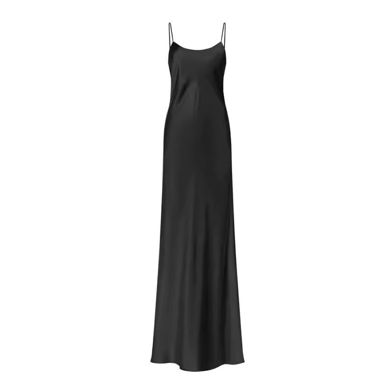 Luxury Silk Maxi Dress 100% Mulberry Silk Dresses — detail 5